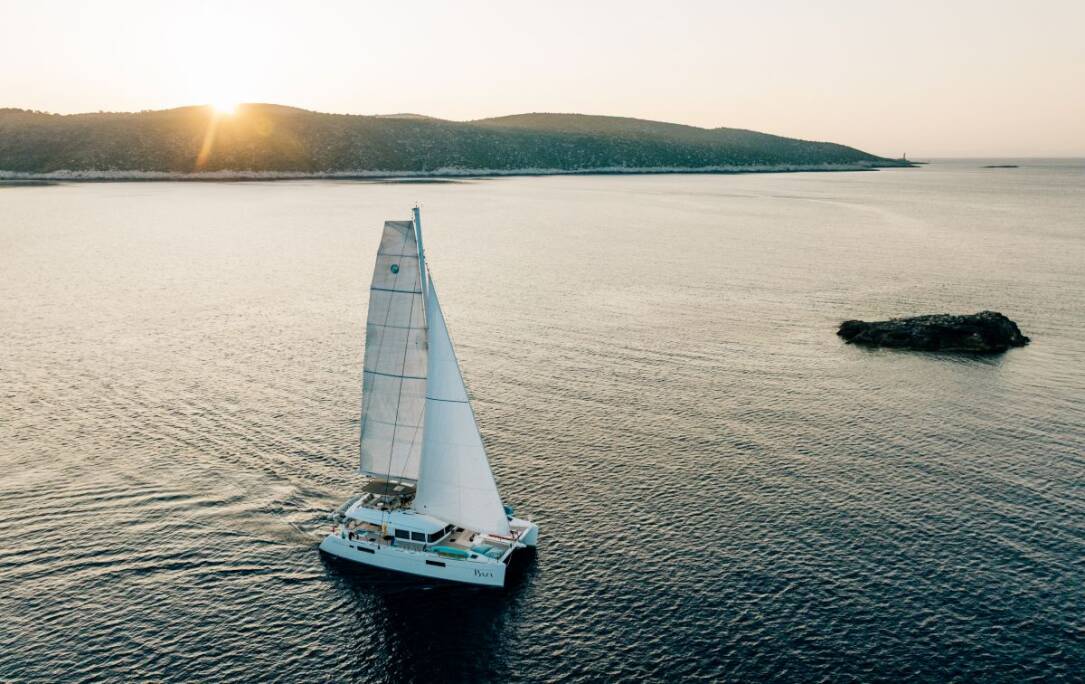 Baza Lagoon 560 Catamaran Charter with crew Croatia
