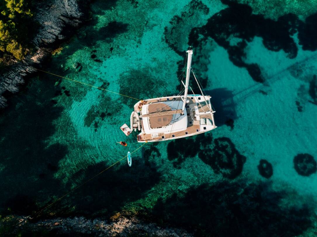 Baza Lagoon 560 Catamaran Charter with crew Croatia