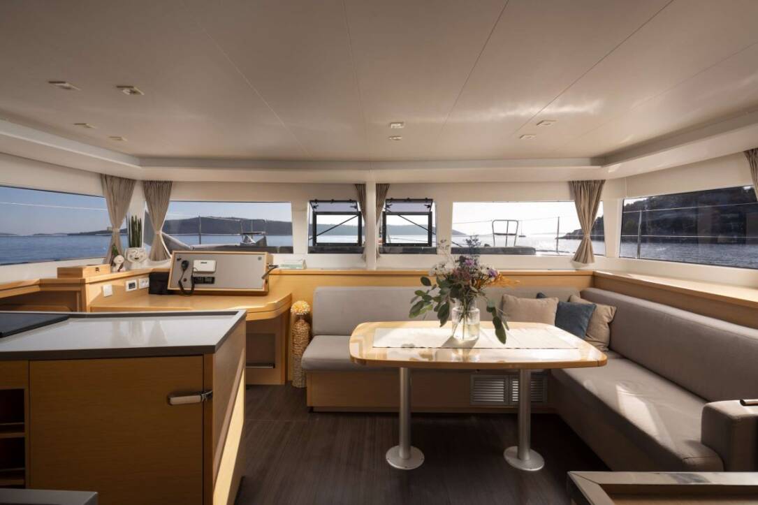 Lagoon 450 Falco Catamaran charter with crew in Croatia