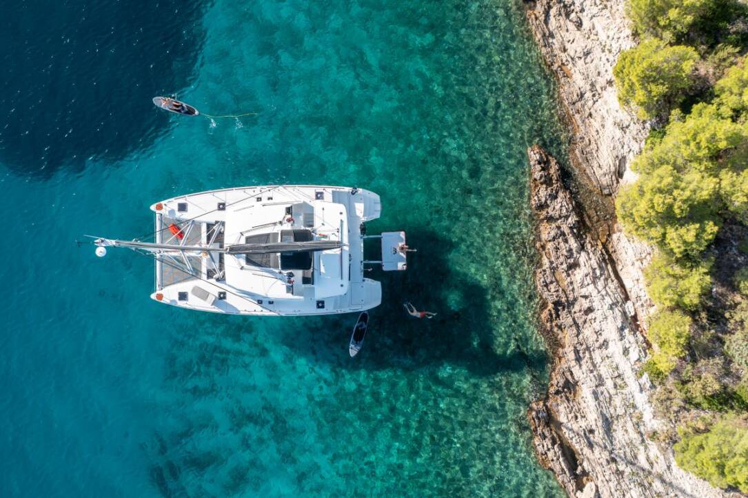 Lagoon 450 Falco Catamaran charter with crew in Croatia