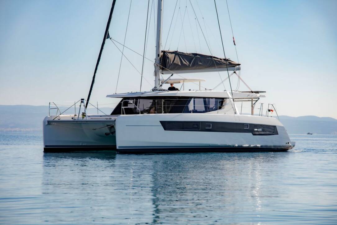 Leopard 45 Sisters catamaran charter with crew in Croatia